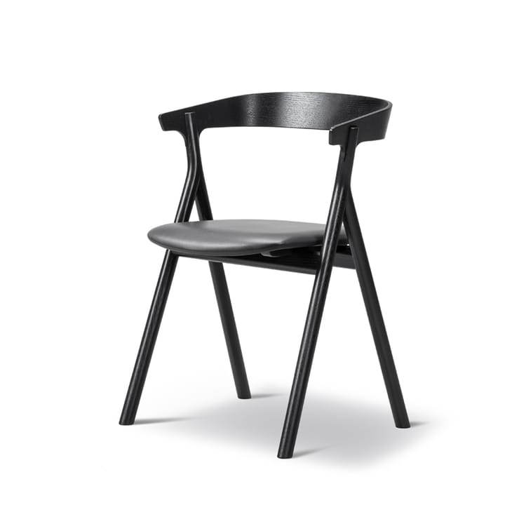 Krzesło Yksi 3340 - Skóra premium 88 - dąb czarny lakierowany - Fredericia Furniture