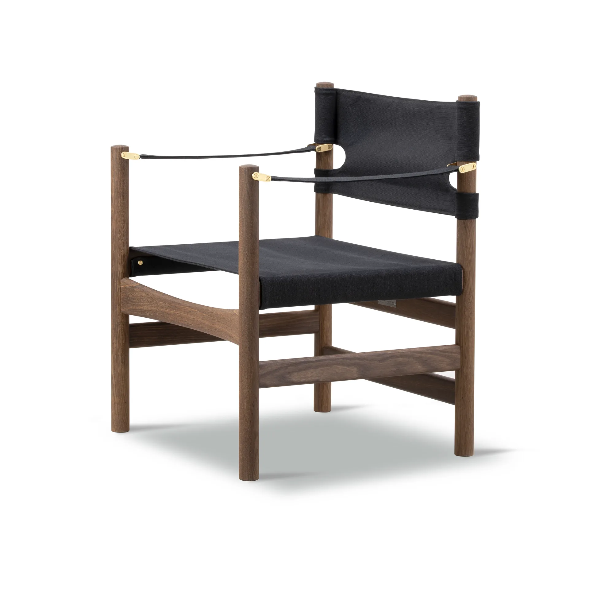 Krzesło z podłokietnikami Canvas 21, Canvas czarny - dąb olejowany Fredericia Furniture