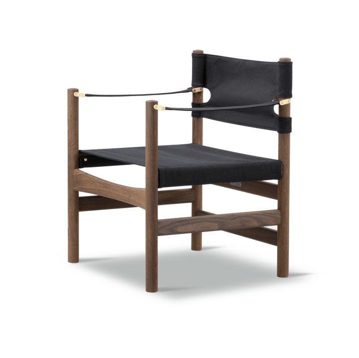 Krzesło z podłokietnikami Canvas 21 - Canvas czarny - dąb olejowany - Fredericia Furniture