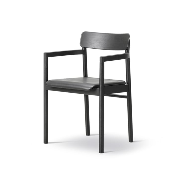 Krzesło z podłokietnikami Post 3445 - Dąb czarny lakierowany - Fredericia Furniture