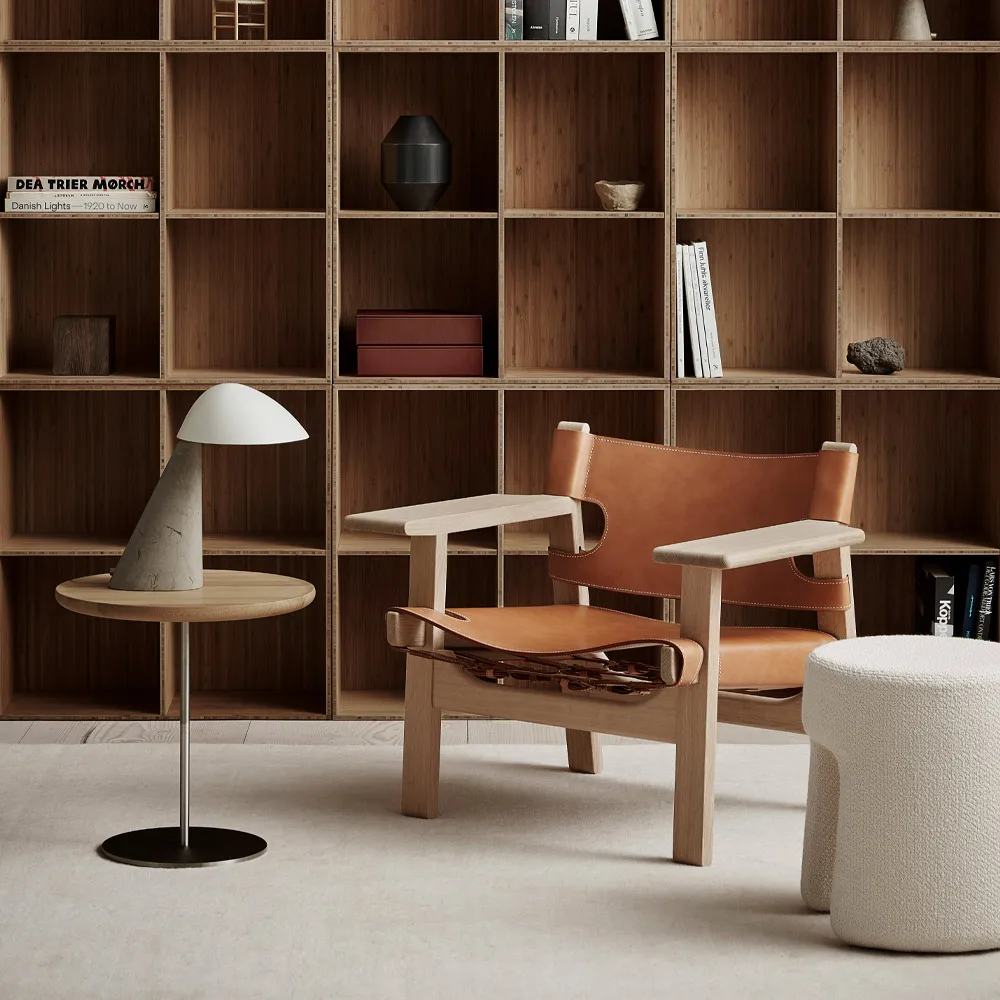 Lampa stołowa Fellow , White - dark atlantico limestone Fredericia Furniture