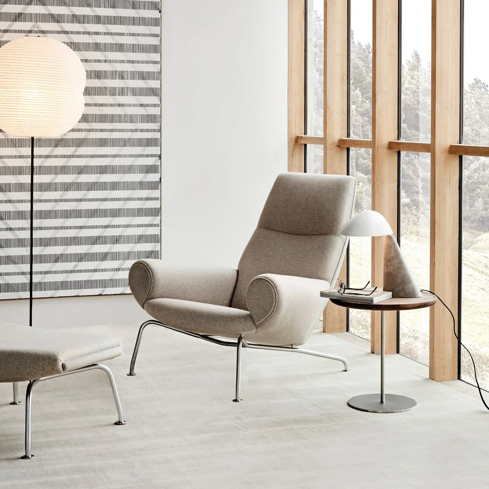 Lampa stołowa Fellow , White - dark atlantico limestone Fredericia Furniture