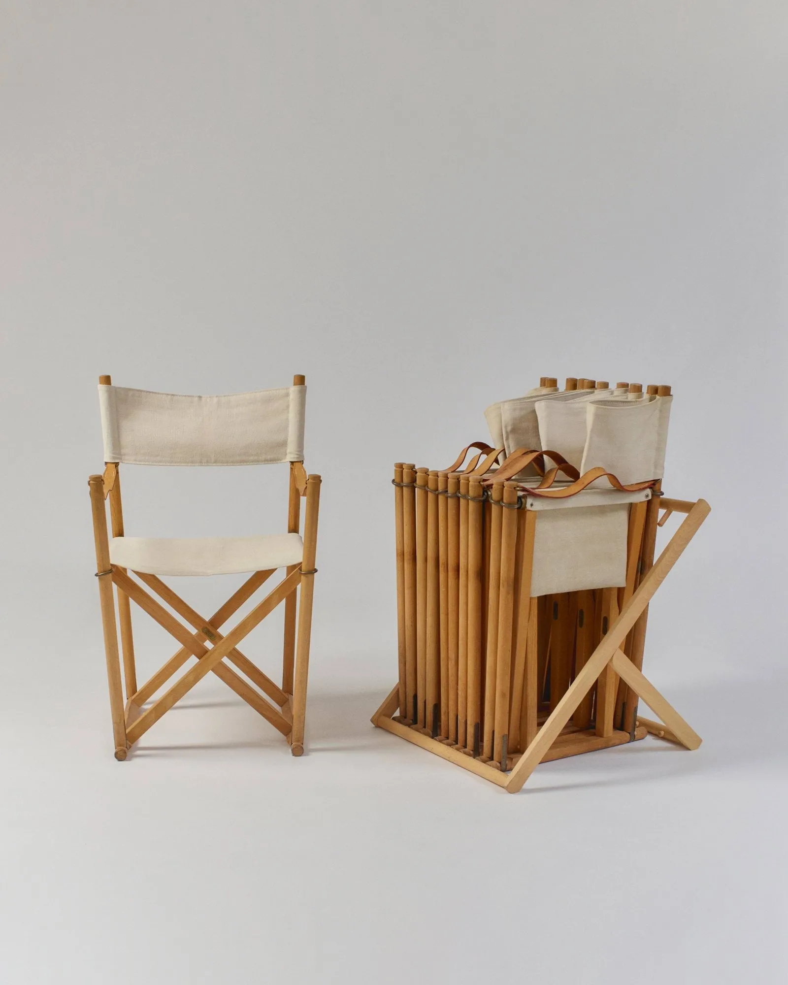MK16 Folding Chair krzesło, Off white-jasno olejowany dąb Fredericia Furniture