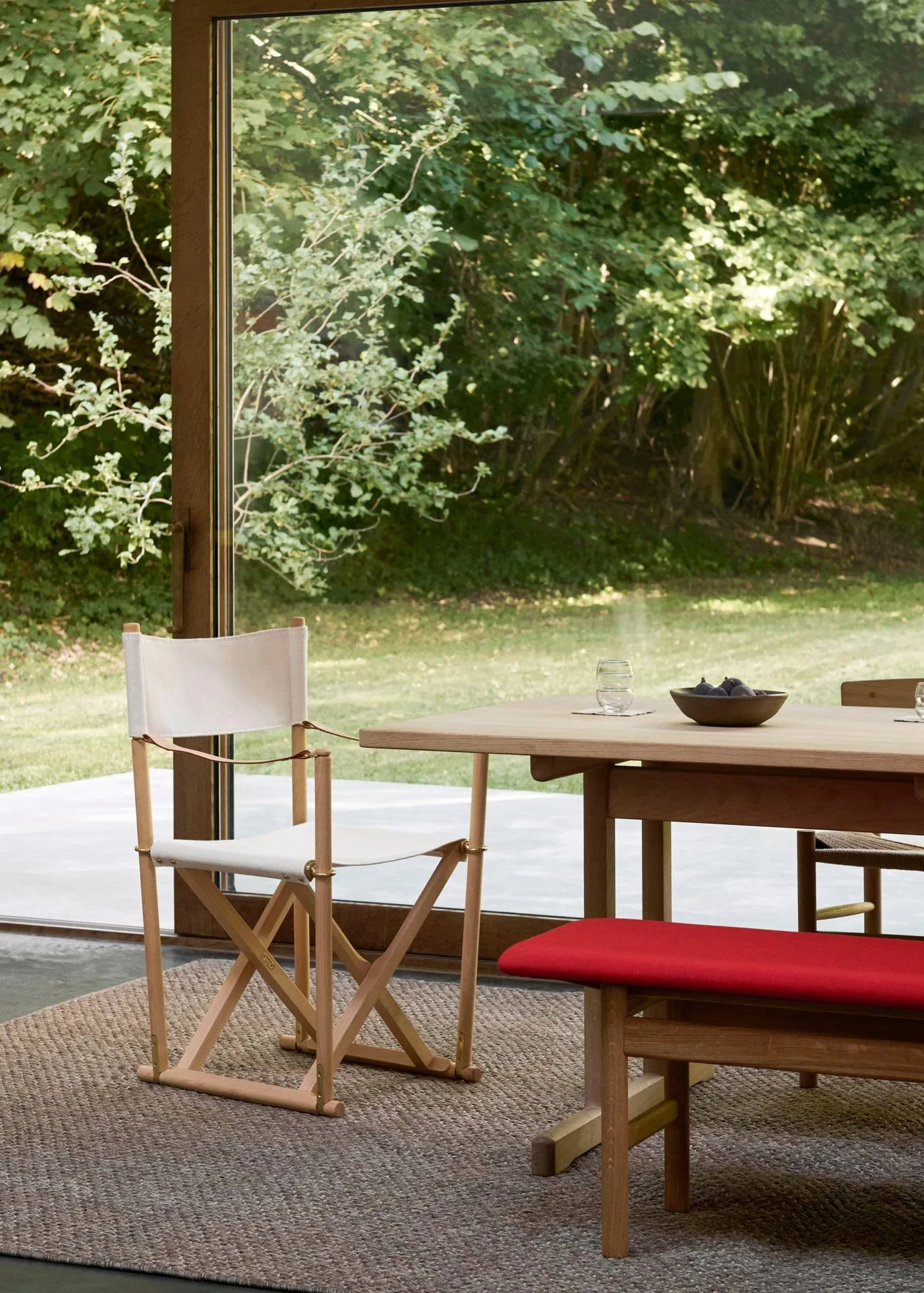 MK16 Folding Chair krzesło, Off white-olejowany buk Fredericia Furniture
