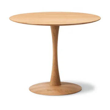ND106 Trisse stół jadalniany - Olejowany dąb, Ø90x73 cm - Fredericia Furniture