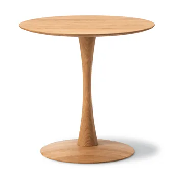 ND107 Trisse stół jadalniany - Olejowany dąb, Ø75x73 cm - Fredericia Furniture