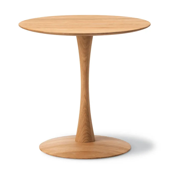 ND107 Trisse stół jadalniany - Olejowany dąb, Ø75x73 cm - Fredericia Furniture