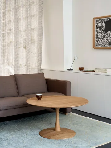 ND112 Trisse stolik kawowy - Olejowany dąb, Ø75x48 cm - Fredericia Furniture