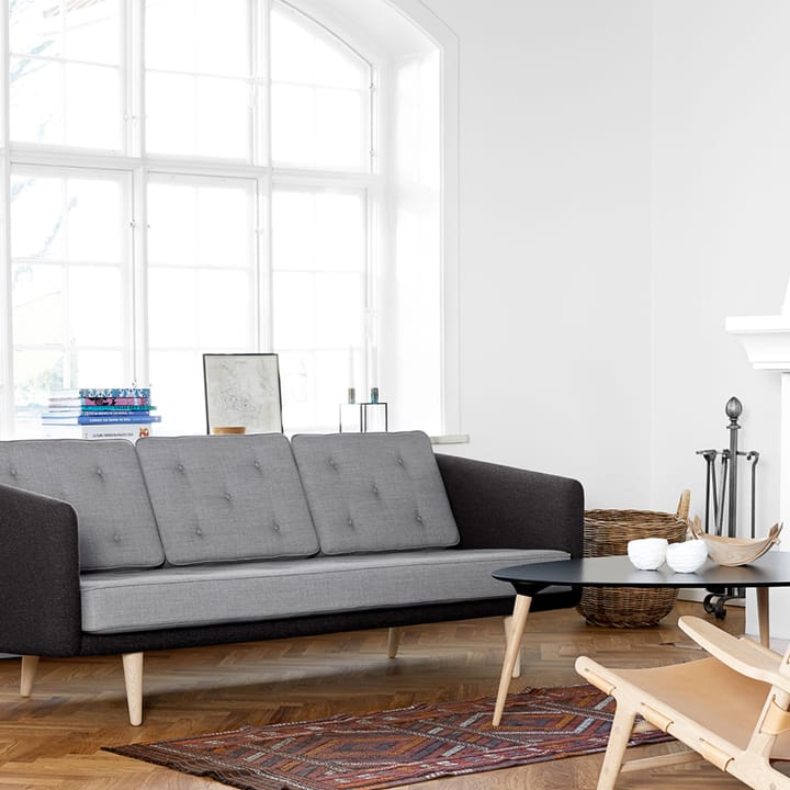 No 1 sofa 3-osobowa, Remix 173 - remix 123 - nogi dębowe Fredericia Furniture