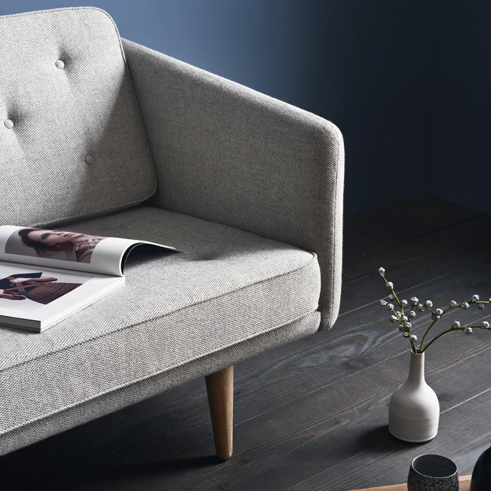 No 1 sofa 3-osobowa, Remix 173 - remix 123 - nogi dębowe Fredericia Furniture