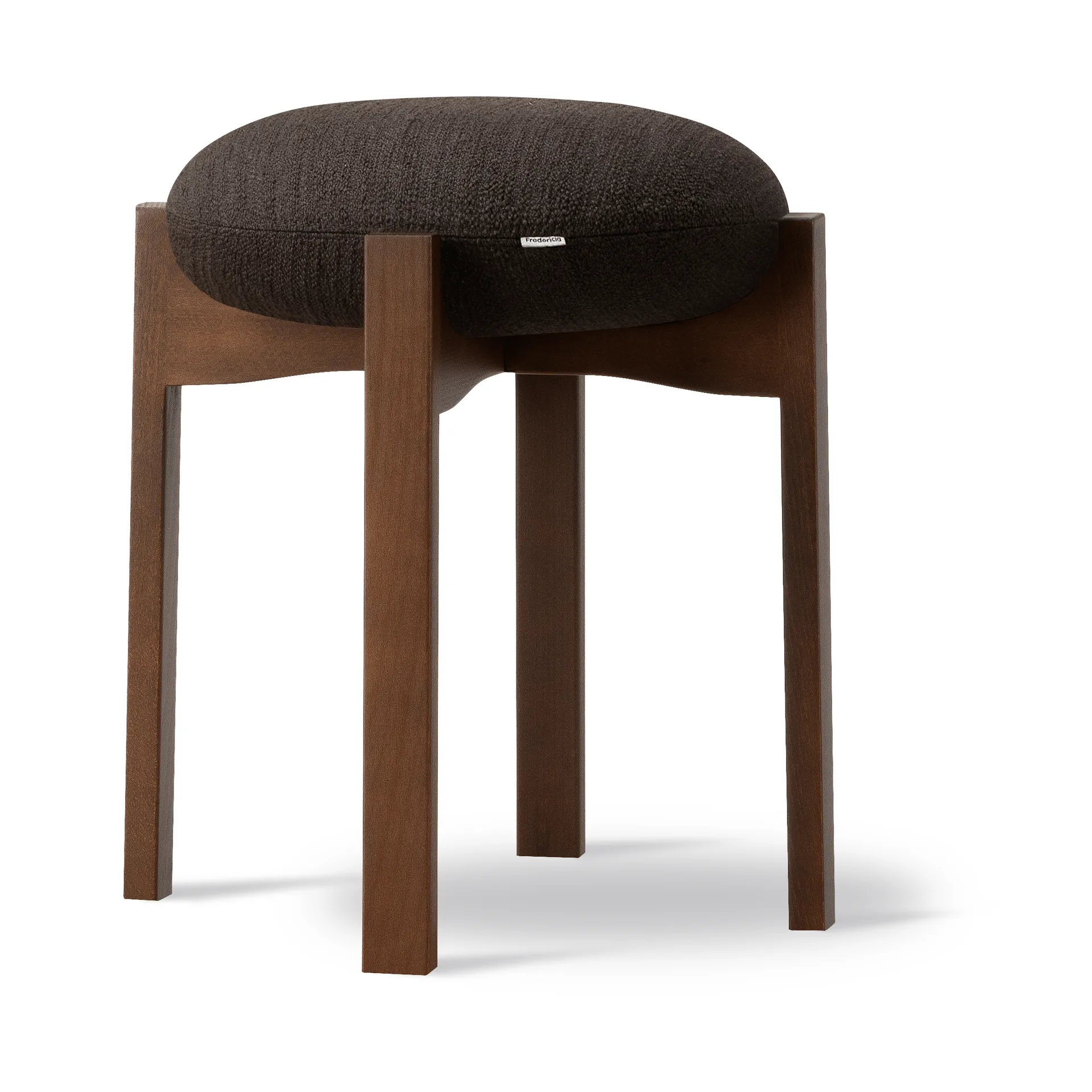 Podnóżek Pioneer, niski, Odino RC41 dark brown-matowy buk Fredericia Furniture