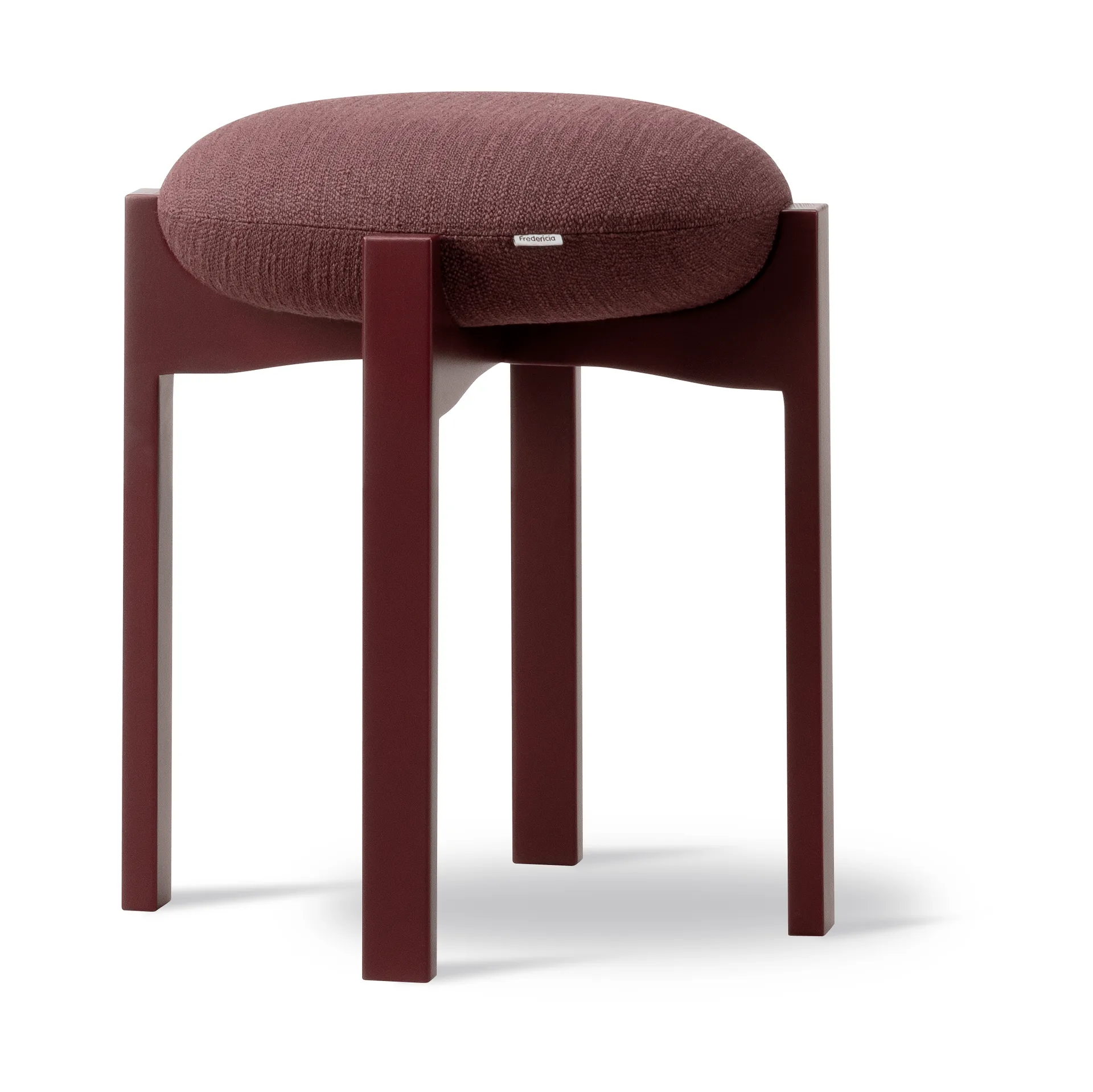 Podnóżek Pioneer, niski, Odino RC43 bordeaux-bordeaux buk Fredericia Furniture