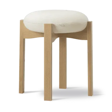 Podnóżek Pioneer, niski - Vidar 0106-lakierowany dąb - Fredericia Furniture