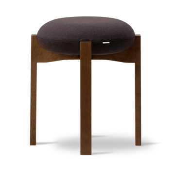 Podnóżek Pioneer niski - Vidar 386 - dąb lakierowany w kolorze wędzonej - Fredericia Furniture