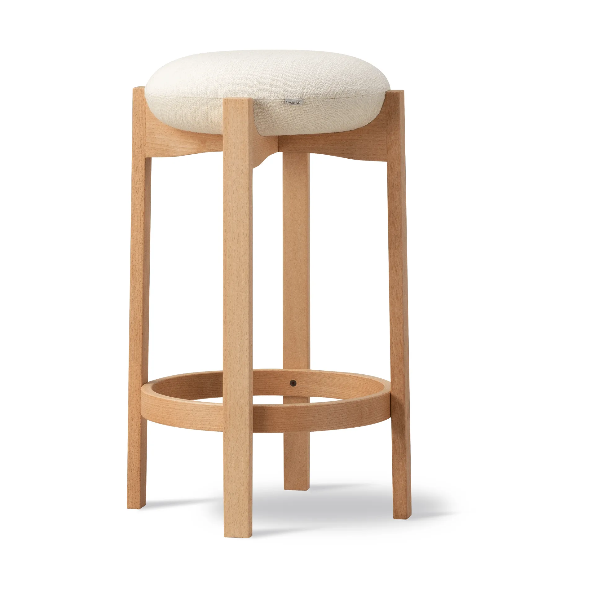 Podnóżek Pioneer wysoki, Odino NE22 off white-olejowany buk Fredericia Furniture