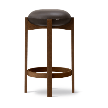 Podnóżek Pioneer wysoki - Primo 86-1 - dąb lakierowany w kolorze wędzonej - Fredericia Furniture