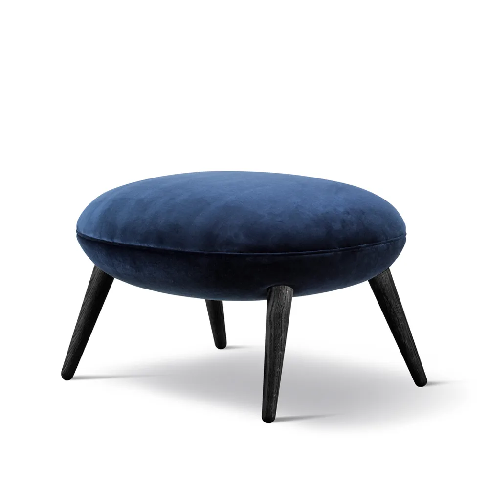 Podnóżek Swoon Ottoman, Harald 3 792-czarny lakierowany dąb Fredericia Furniture