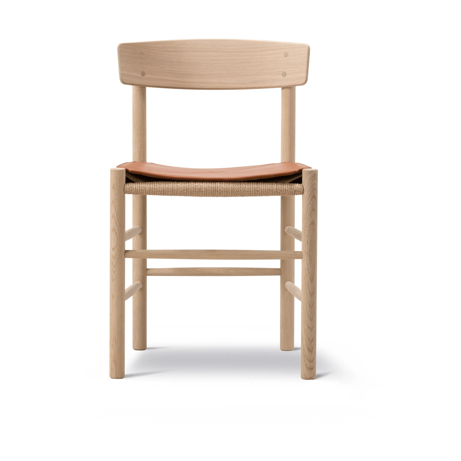 Poduszka siedziska ze skóry do krzesła J39, Skóra Cera 905 Russet Brown Fredericia Furniture