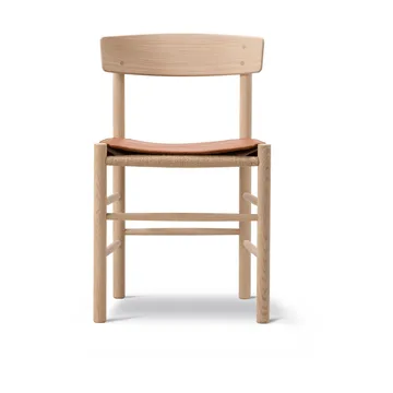Poduszka siedziska ze skóry do krzesła J39 - Skóra Cera 905 Russet Brown - Fredericia Furniture