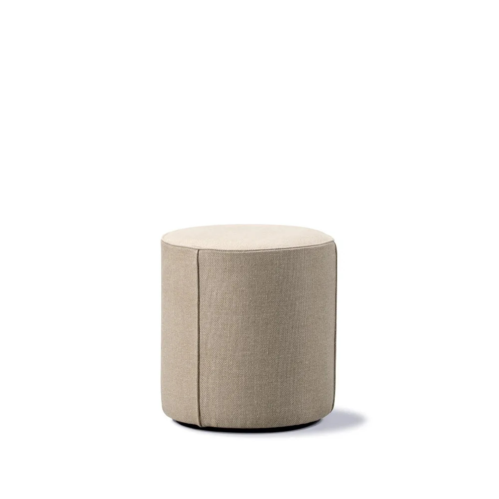 Puf Mono , Grand linen beige-Ø39 cm Fredericia Furniture
