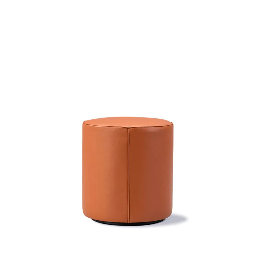 Puf Mono , Skóra omni 307 cognac-Ø39 cm Fredericia Furniture