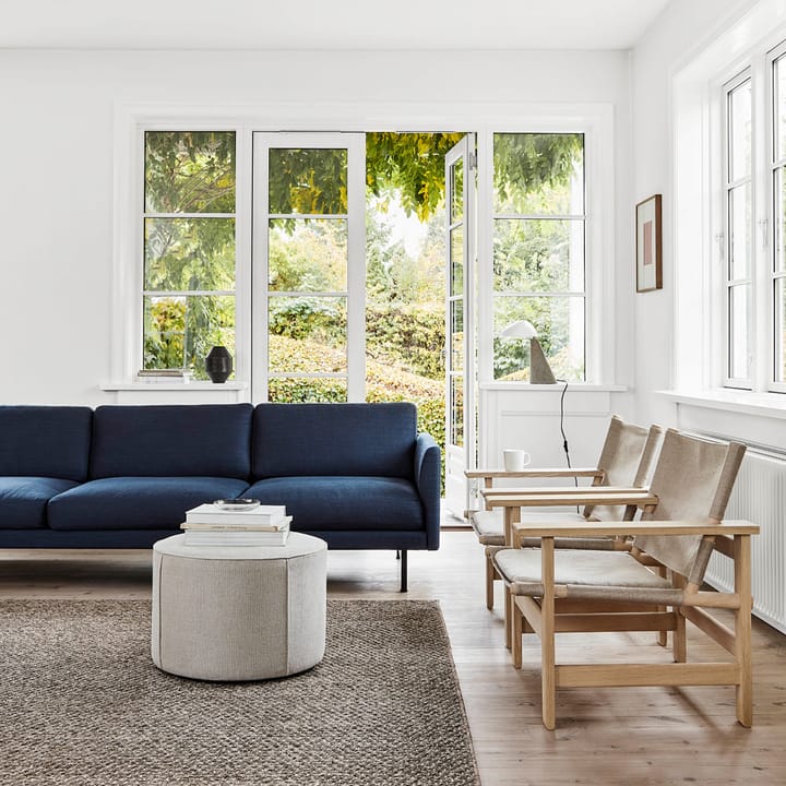 Puf Mono , Skóra omni 307 cognac-Ø55 cm Fredericia Furniture