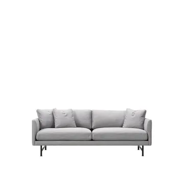 Sofa 2-osobowa Calmo 5622 - Sunniva 242 - stal czarna - Fredericia Furniture