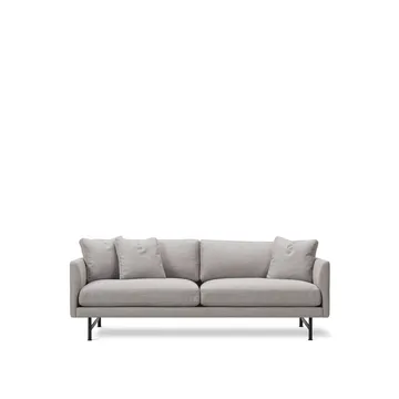 Sofa 2-osobowa Calmo 5622 - Sunniva 717 - stal czarna - Fredericia Furniture