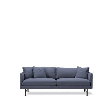 Sofa 2-osobowa Calmo 5622 - Sunniva 783 - czarna stal - Fredericia Furniture