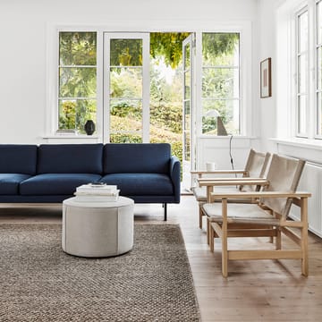 Sofa Calmo 5623 - Sunniva 242 - stal czarna - Fredericia Furniture