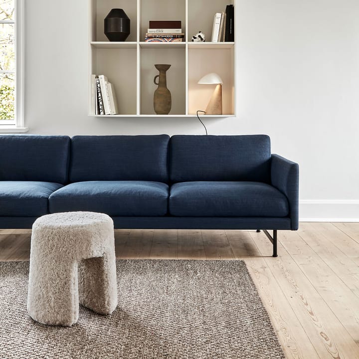 Sofa Calmo 5623, Sunniva 242 - stal czarna Fredericia Furniture
