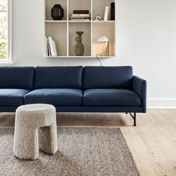 Sofa Calmo 5623 - Sunniva 717 - stal czarna - Fredericia Furniture