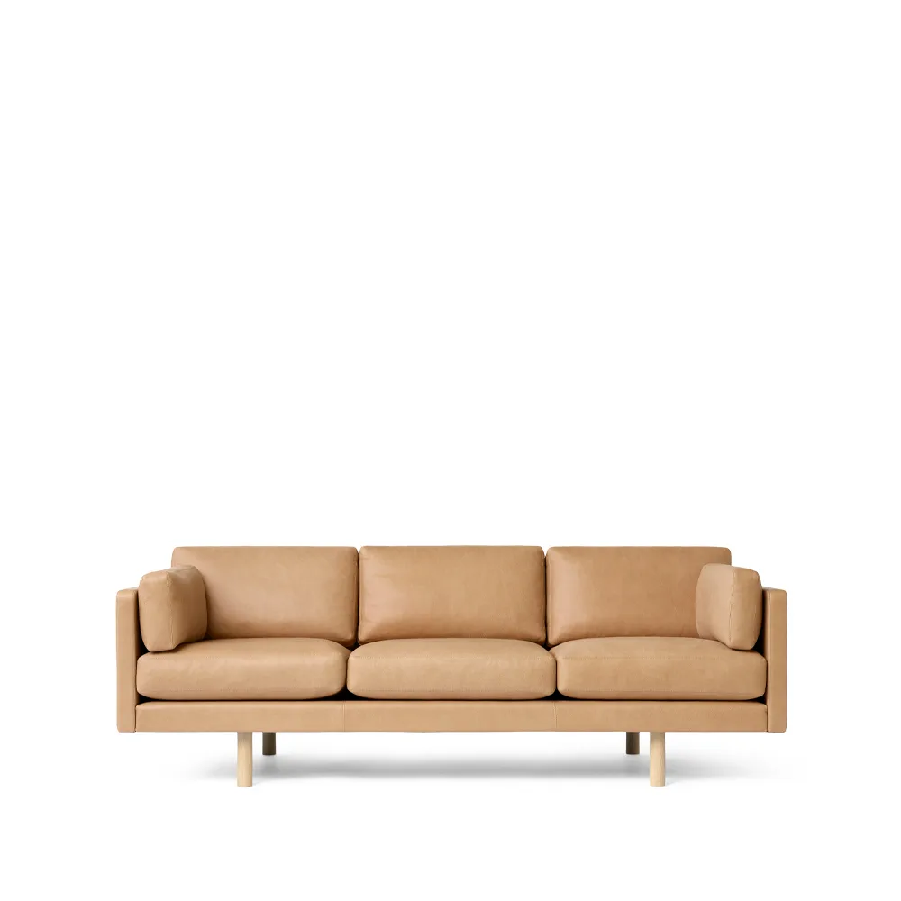 Sofa EJ220 2033, 3-osobowa, Skóra vegeta 90-dąb Fredericia Furniture