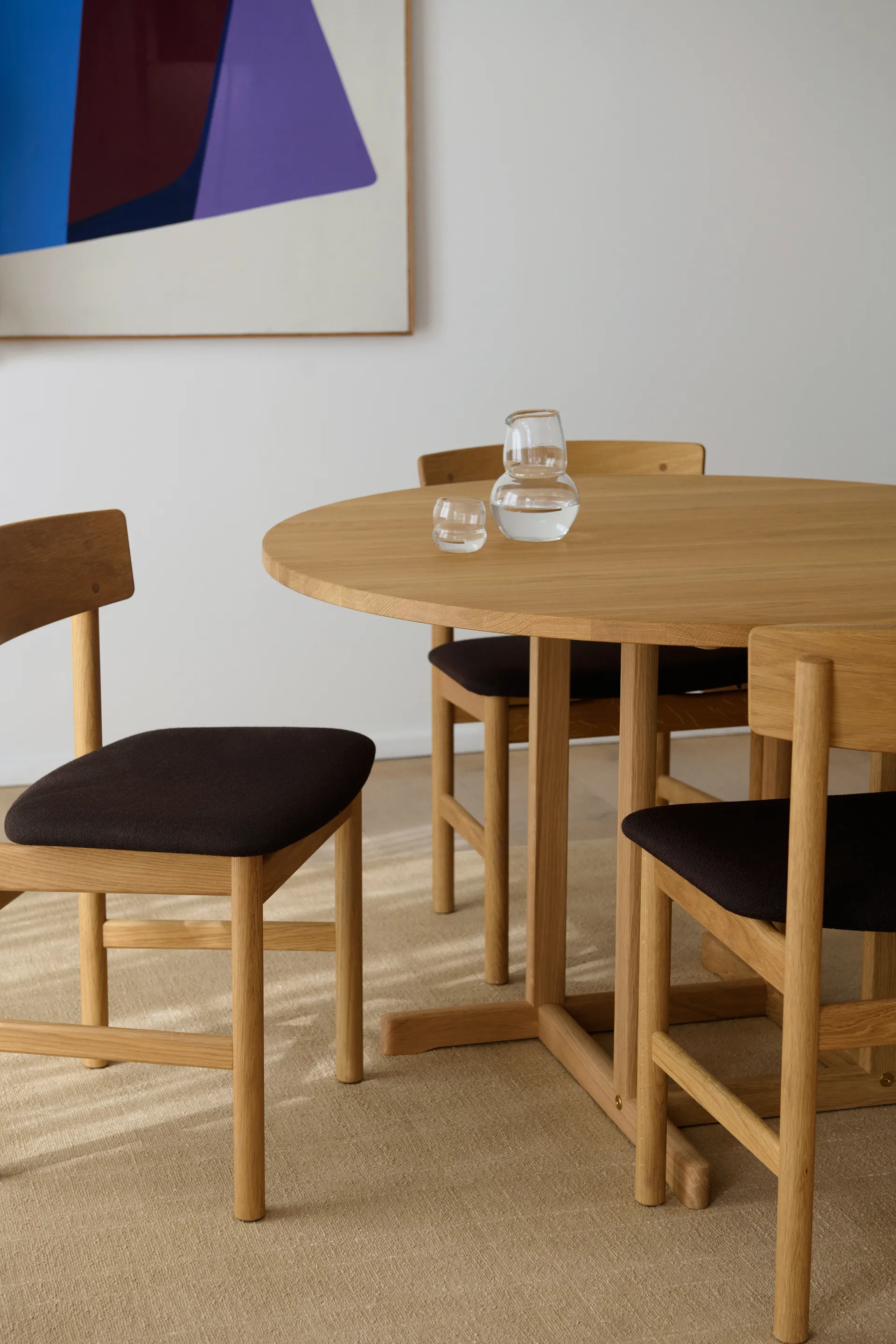 Stół BM80 Mogensen Shaker Table Ø120 cm, Dęb olejowany Fredericia Furniture
