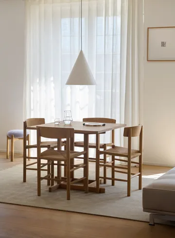 Stół BM80 Mogensen Shaker Table 90x90 cm - Jasnoolejowany dąb - Fredericia Furniture