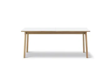 Stół jadalny Ana 180–280x95 cm - Nanolaminat biały - dąb natłuszczany mydłem - Fredericia Furniture