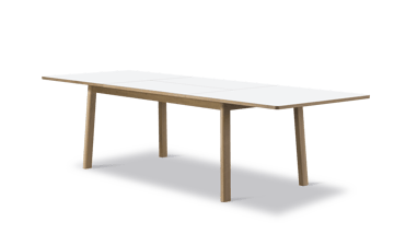 Stół jadalny Ana 180–280x95 cm - Nanolaminat biały - dąb natłuszczany mydłem - Fredericia Furniture