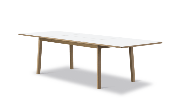 Stół jadalny Ana 180–280x95 cm, Nanolaminat biały - dąb natłuszczany mydłem Fredericia Furniture