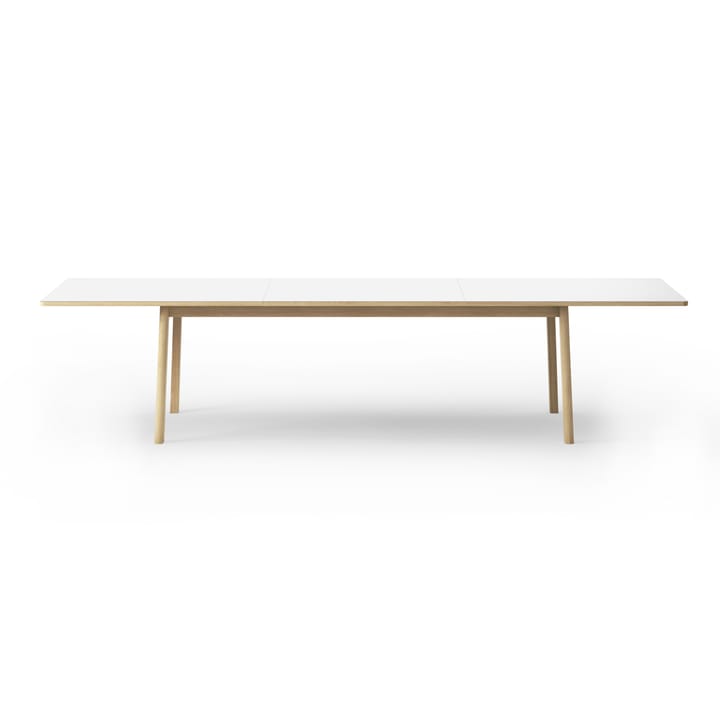 Stół jadalny Ana 220–320x95 cm, Nanolaminat biały - dąb natłuszczany mydłem Fredericia Furniture