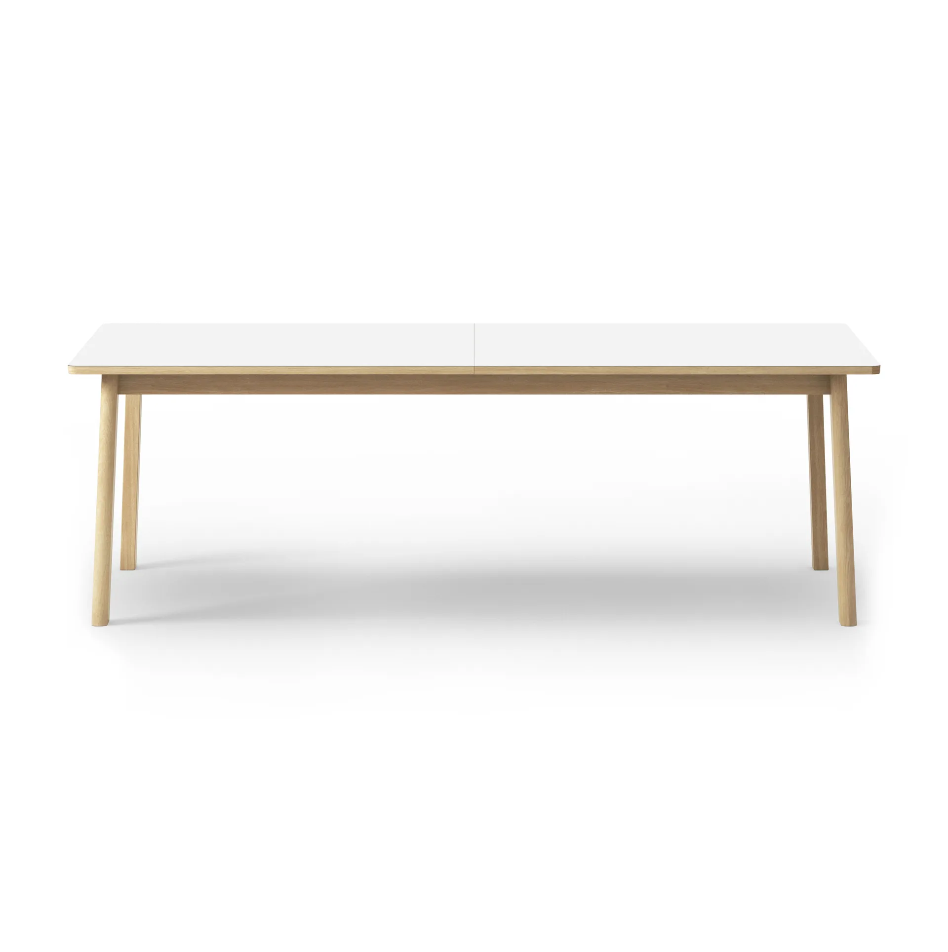 Stół jadalny Ana 220–320x95 cm, Nanolaminat biały - dąb natłuszczany mydłem Fredericia Furniture