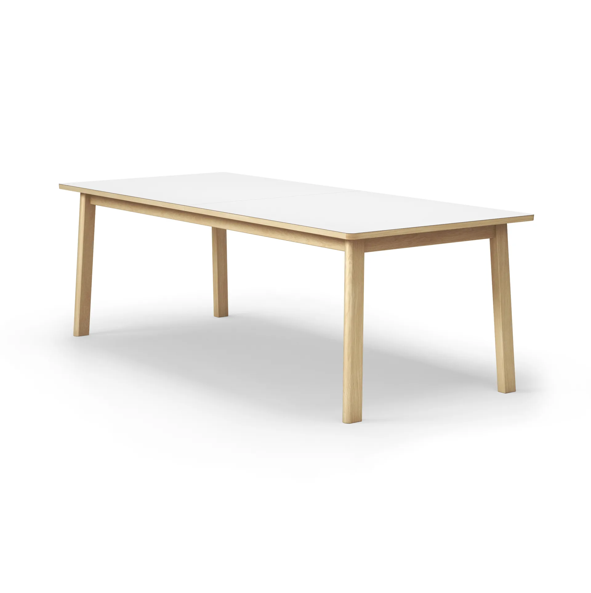 Stół jadalny Ana 220–320x95 cm, Nanolaminat biały - dąb natłuszczany mydłem Fredericia Furniture