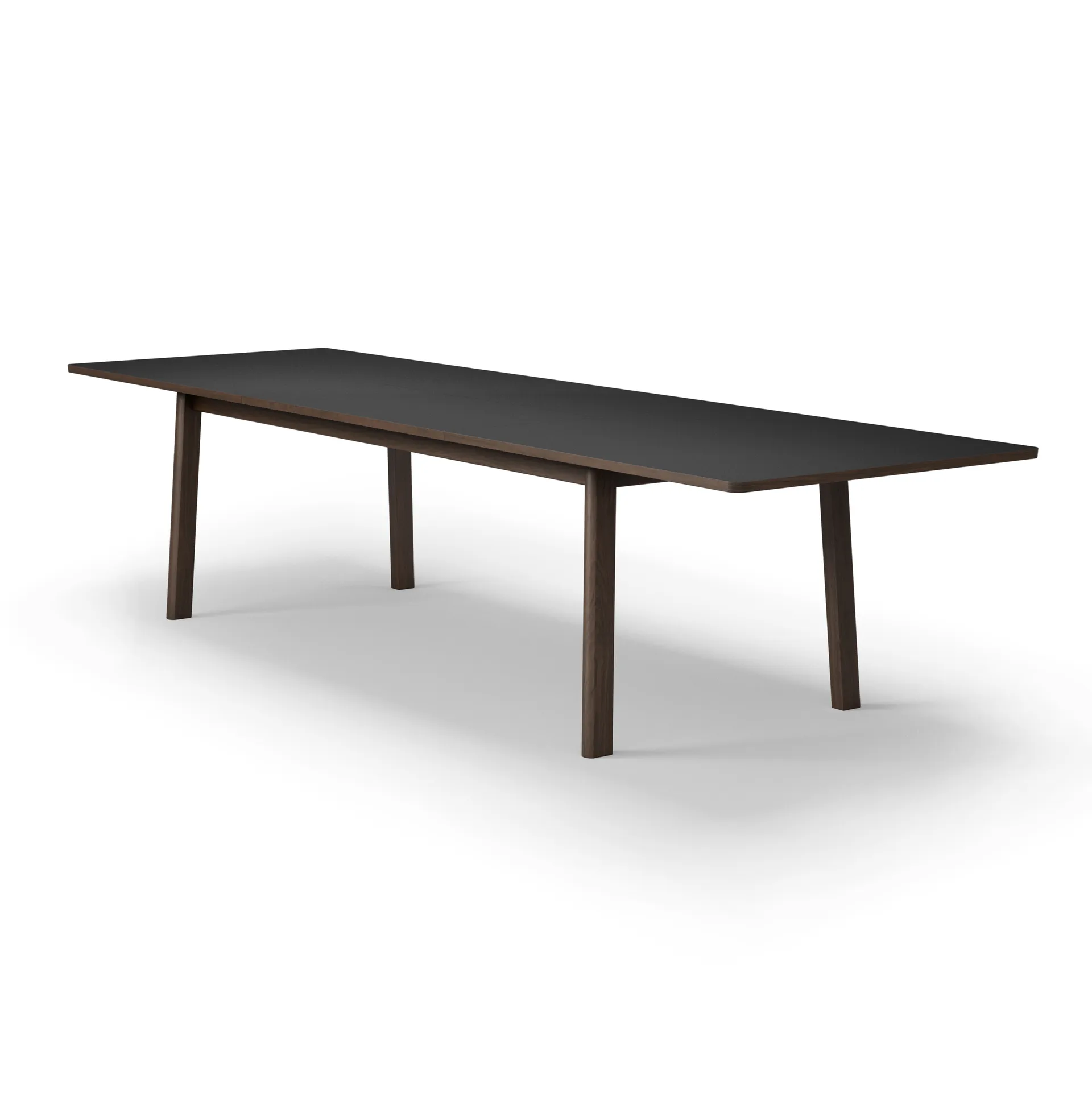 Stół jadalny Ana 220–320x95 cm, Nanolaminat czarny - dąb wędzony Fredericia Furniture