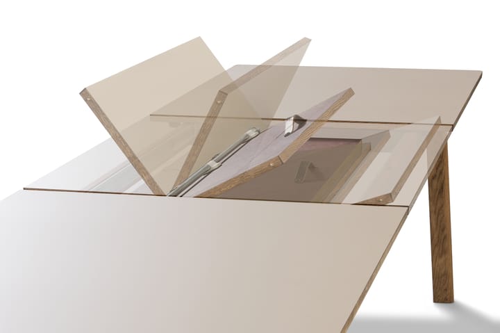 Stół jadalny Ana 220–320x95 cm, Nanolaminat czarny - dąb wędzony Fredericia Furniture