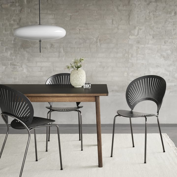 Stół jadalny Ana 220–320x95 cm, Nanolaminat czarny - dąb wędzony Fredericia Furniture