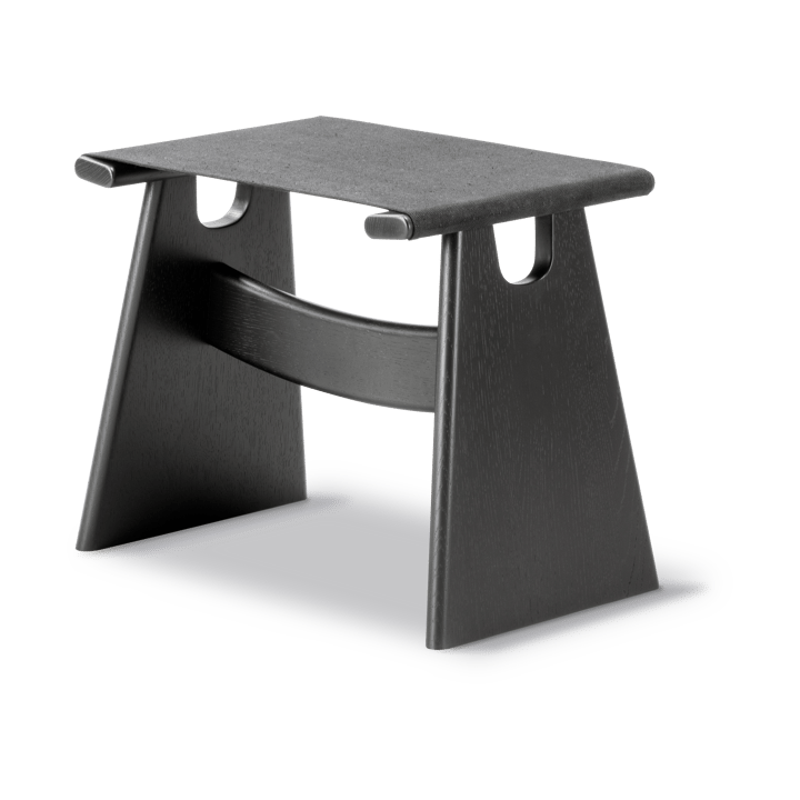 Stołek Seto, Canvas czarny - dąb czarny lakierowany Fredericia Furniture