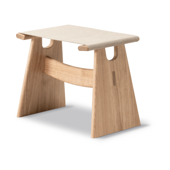 Stołek Seto - Naturell canvas-olejowany dąb - Fredericia Furniture