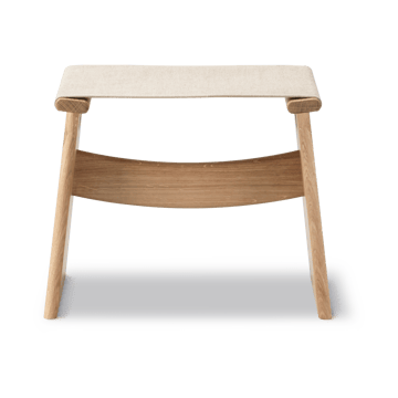 Stołek Seto - Naturell canvas-olejowany dąb - Fredericia Furniture