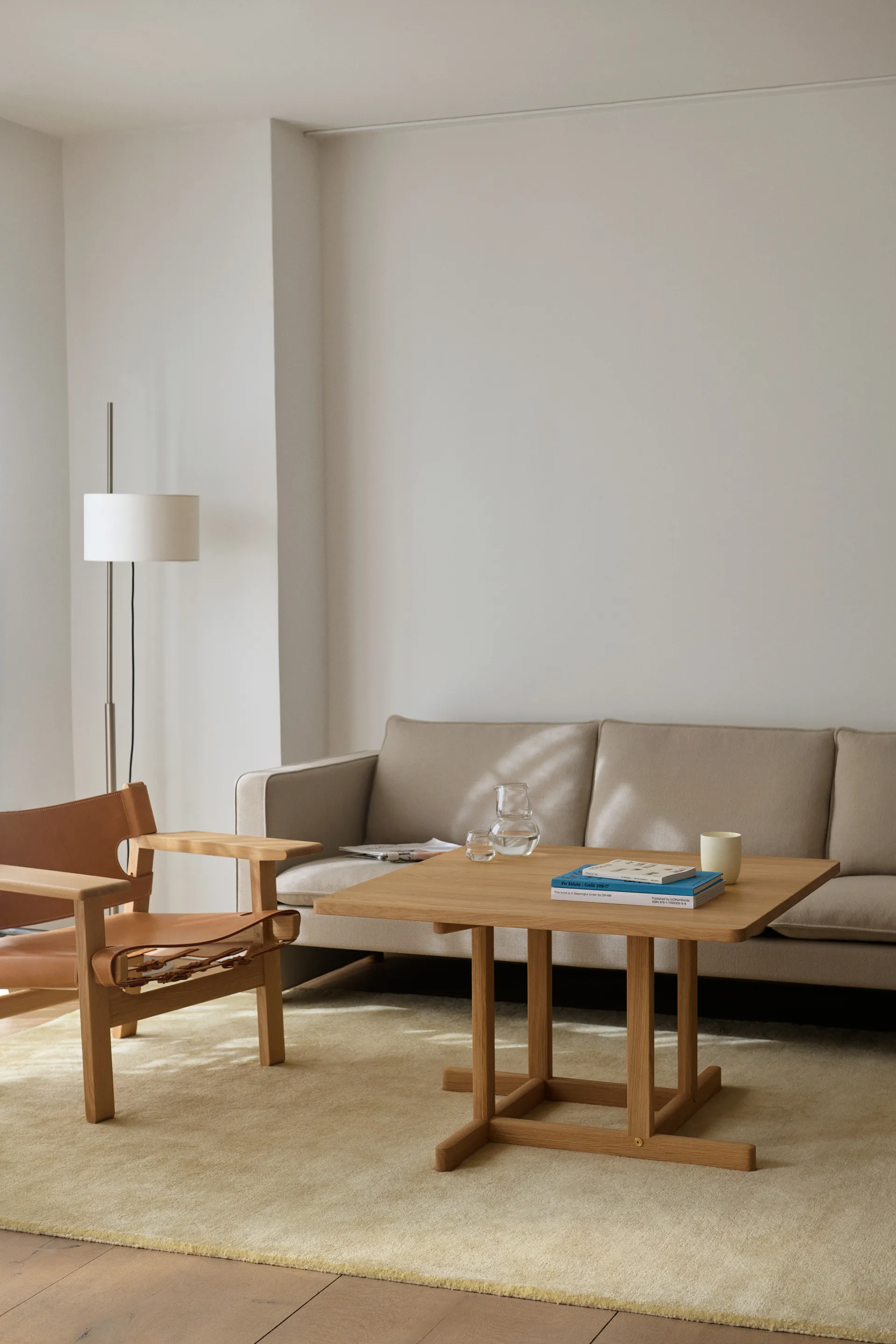 Stolik kawowy BM80 90x90 cm, Jasnoolejowany dąb Fredericia Furniture