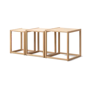 Zestaw stolików BM375, 3-częściowy - Jasny olejowany dąb - Fredericia Furniture