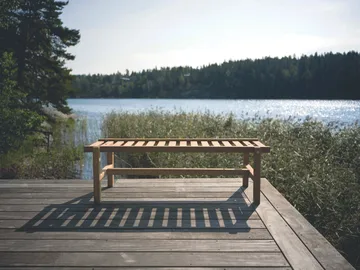 Ławka 45 - Teak, 135 cm - Fri Form